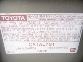 2005 TOYOTA CAMRY LE BEIGE 3.0L AT Z18253